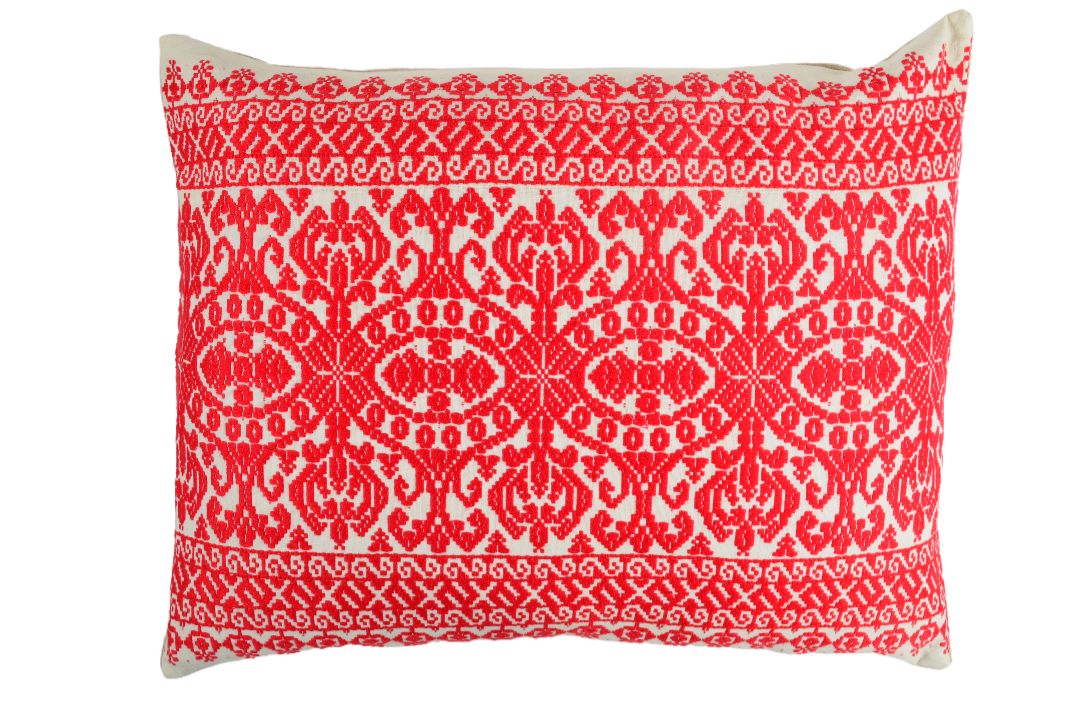Pillow: Embroidered handwoven antique Hungarian hemp - P500