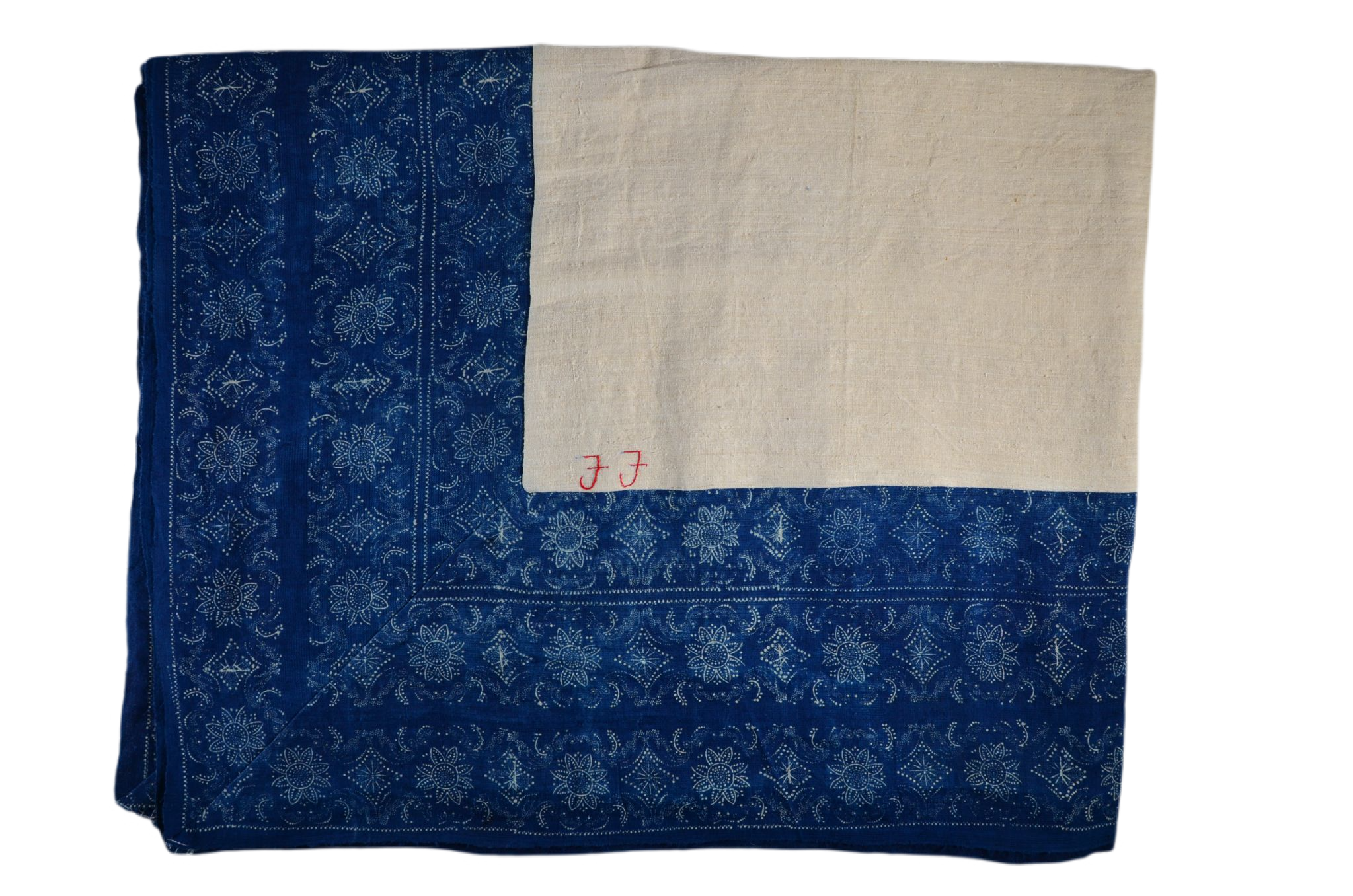 Table Cloth: Antique handwoven Hungarian hemp - TW113