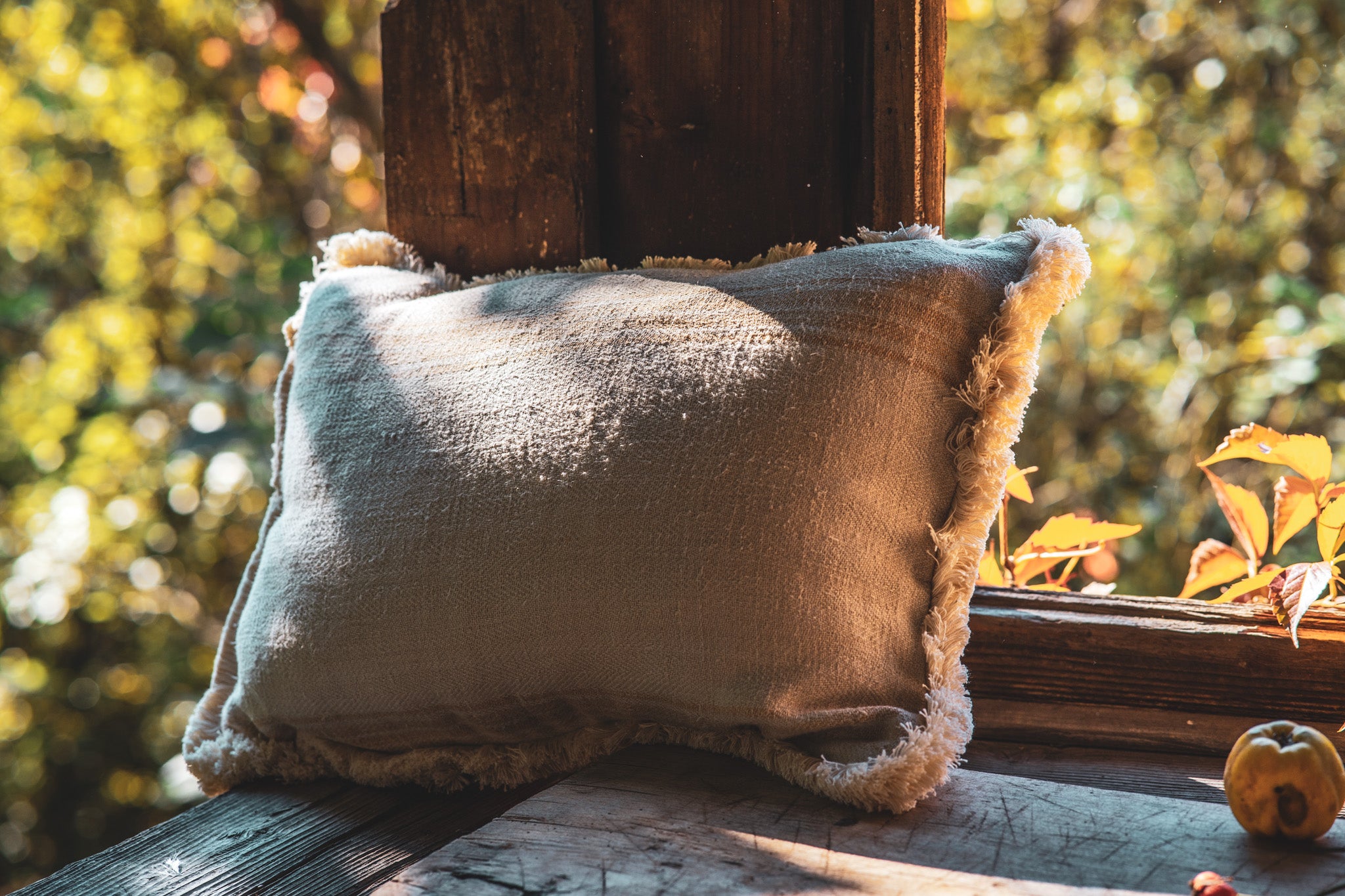 Pillow: Grain sack handwoven Hungarian hemp - P183