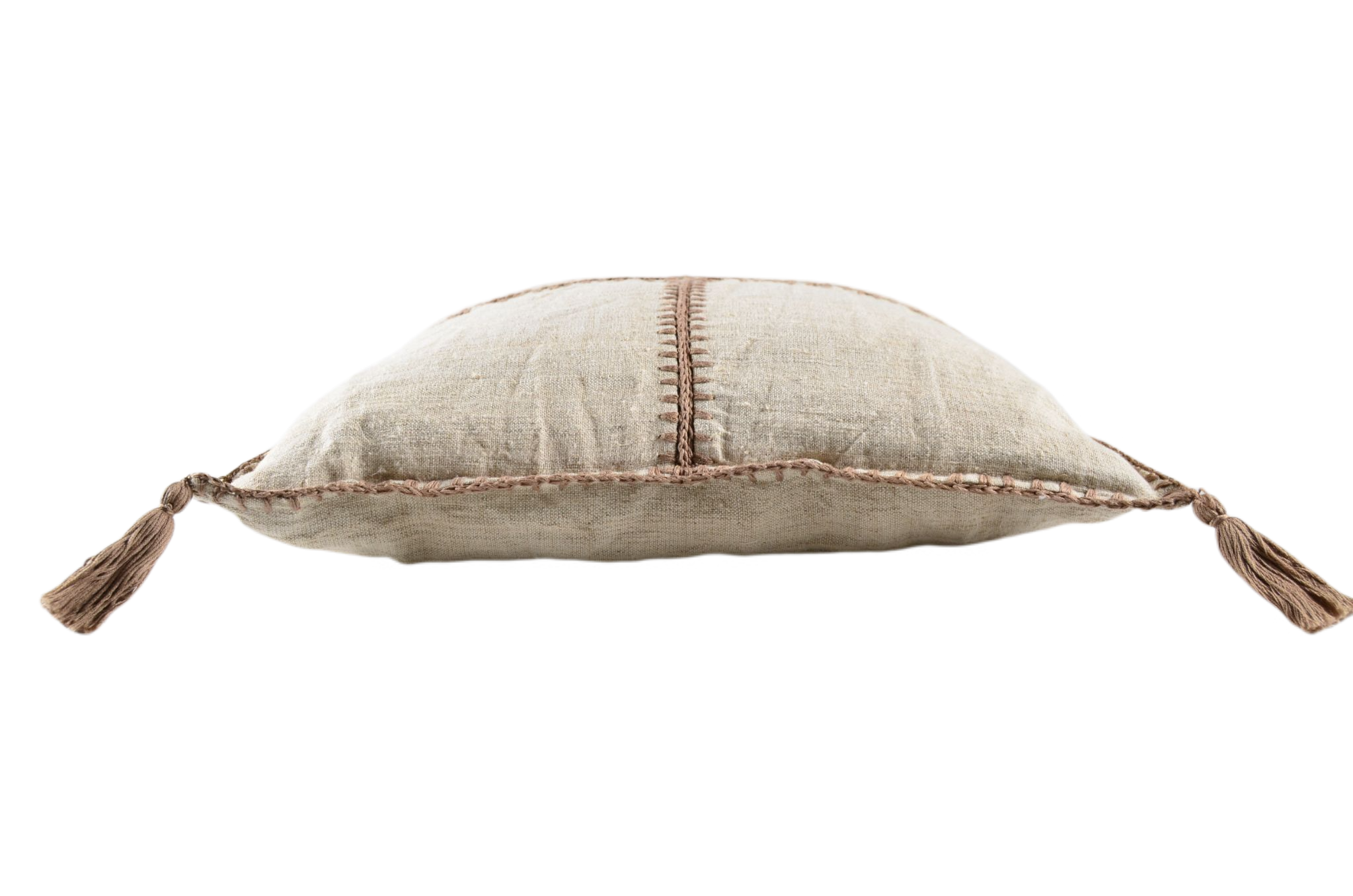 Pillow: Antique Hungarian handwoven hemp, hand stitched - P457