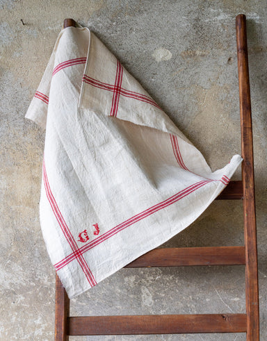 Towel: Handwoven antique Hungarian hemp - T137