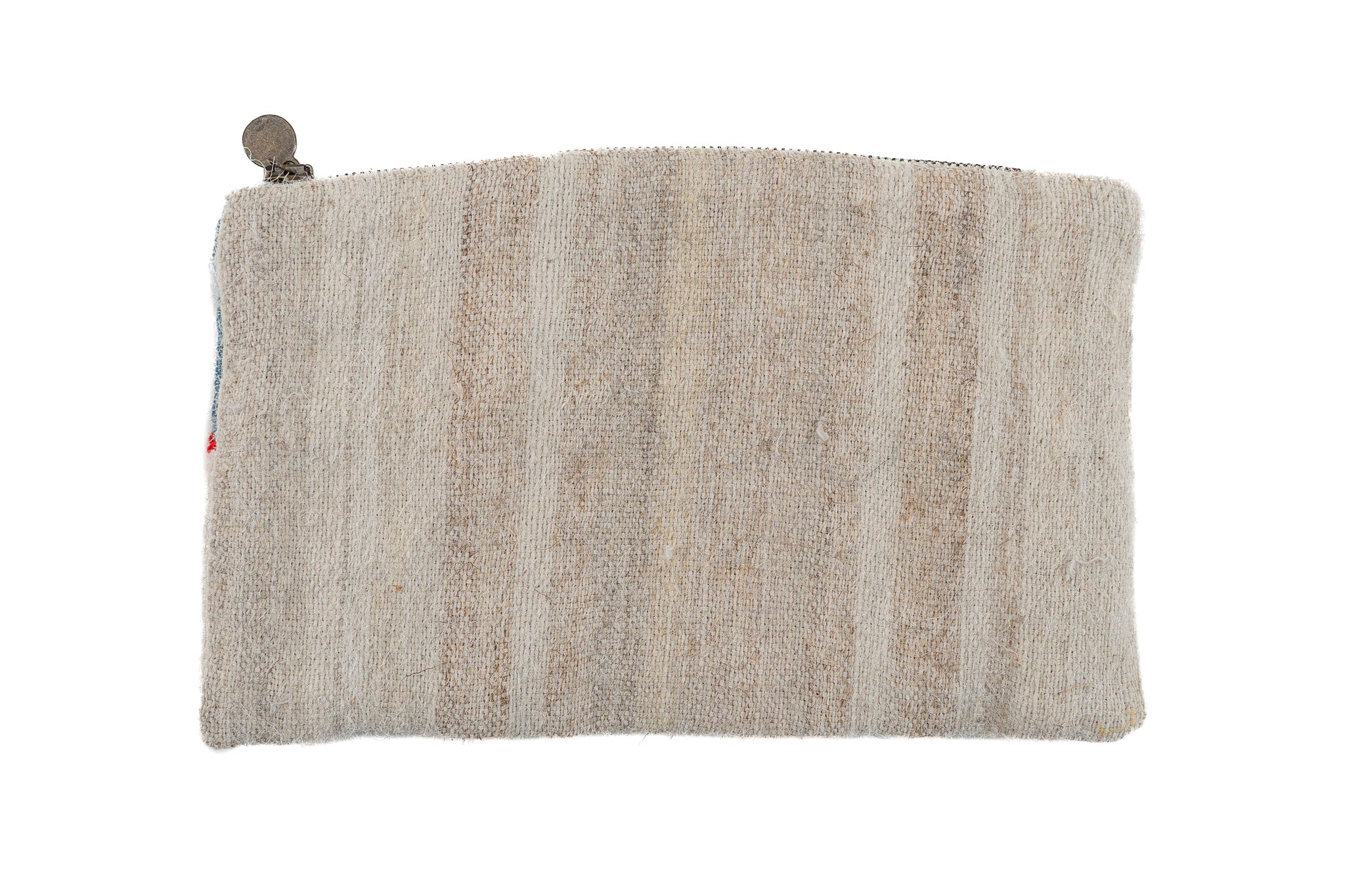 Bag: Handwoven wool, interior handwoven antique hemp lining - BG71