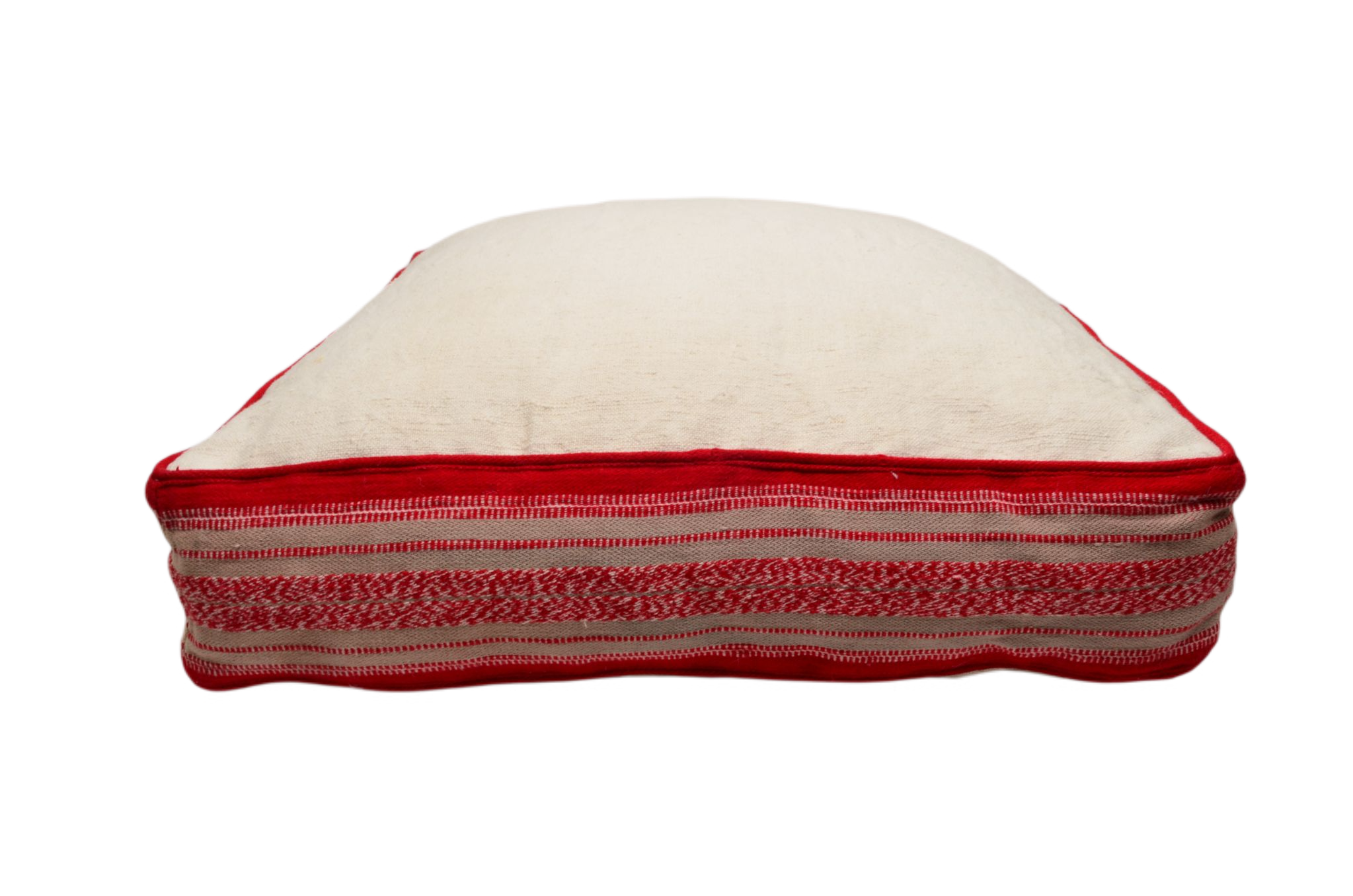Pillow: Antique handwoven decorative pillow with bulgarian cotton edge - P478