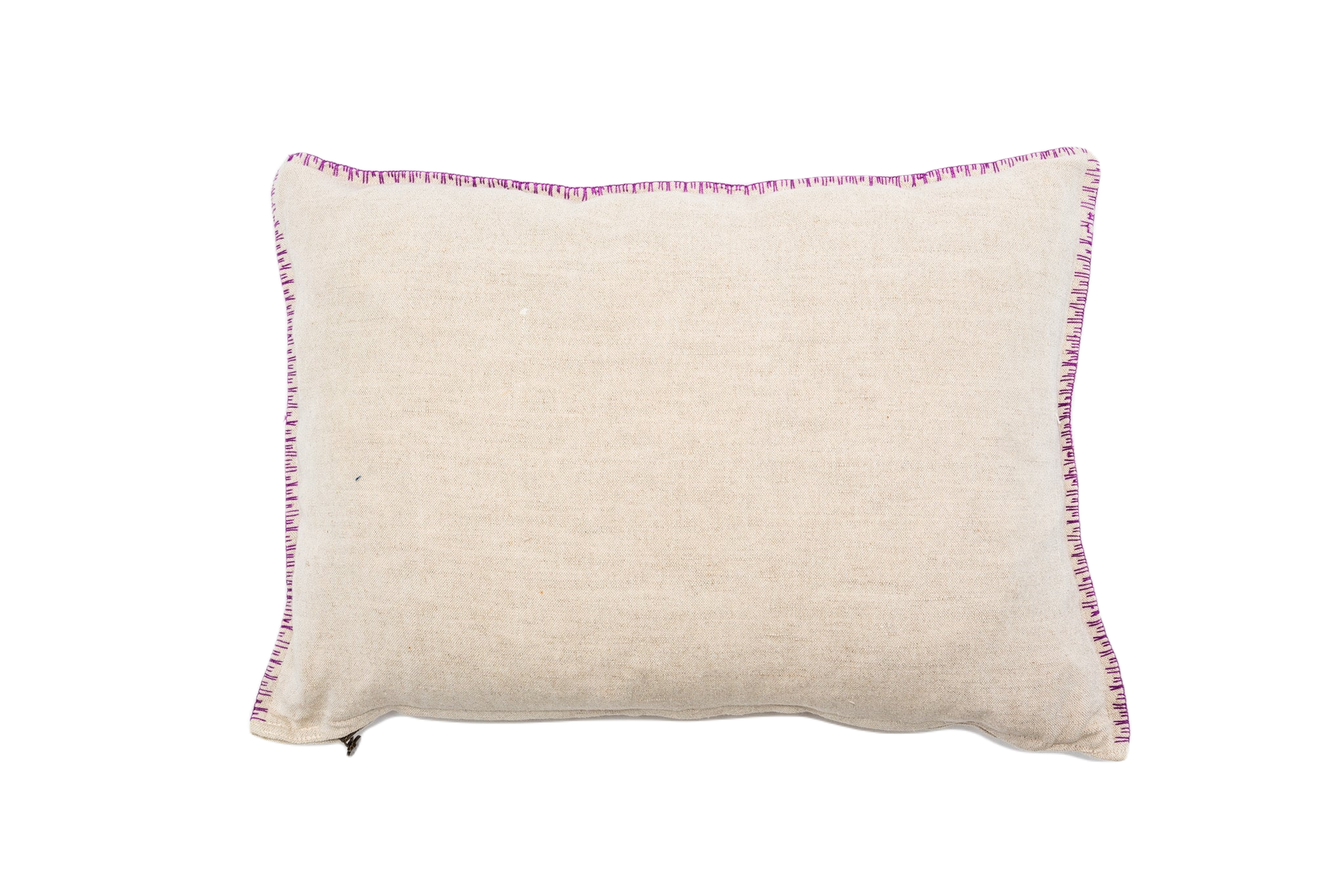 Pillow: Embroidered handwoven antique Hungarian hemp - P329