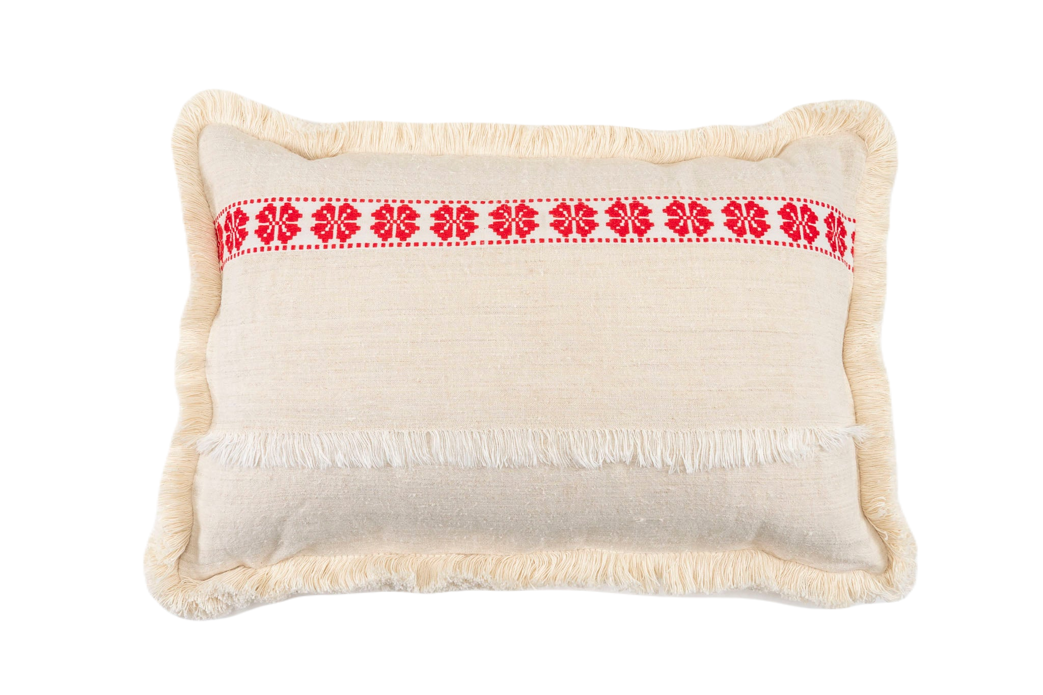 Pillow: Handwoven antique Hungarian hemp - P059
