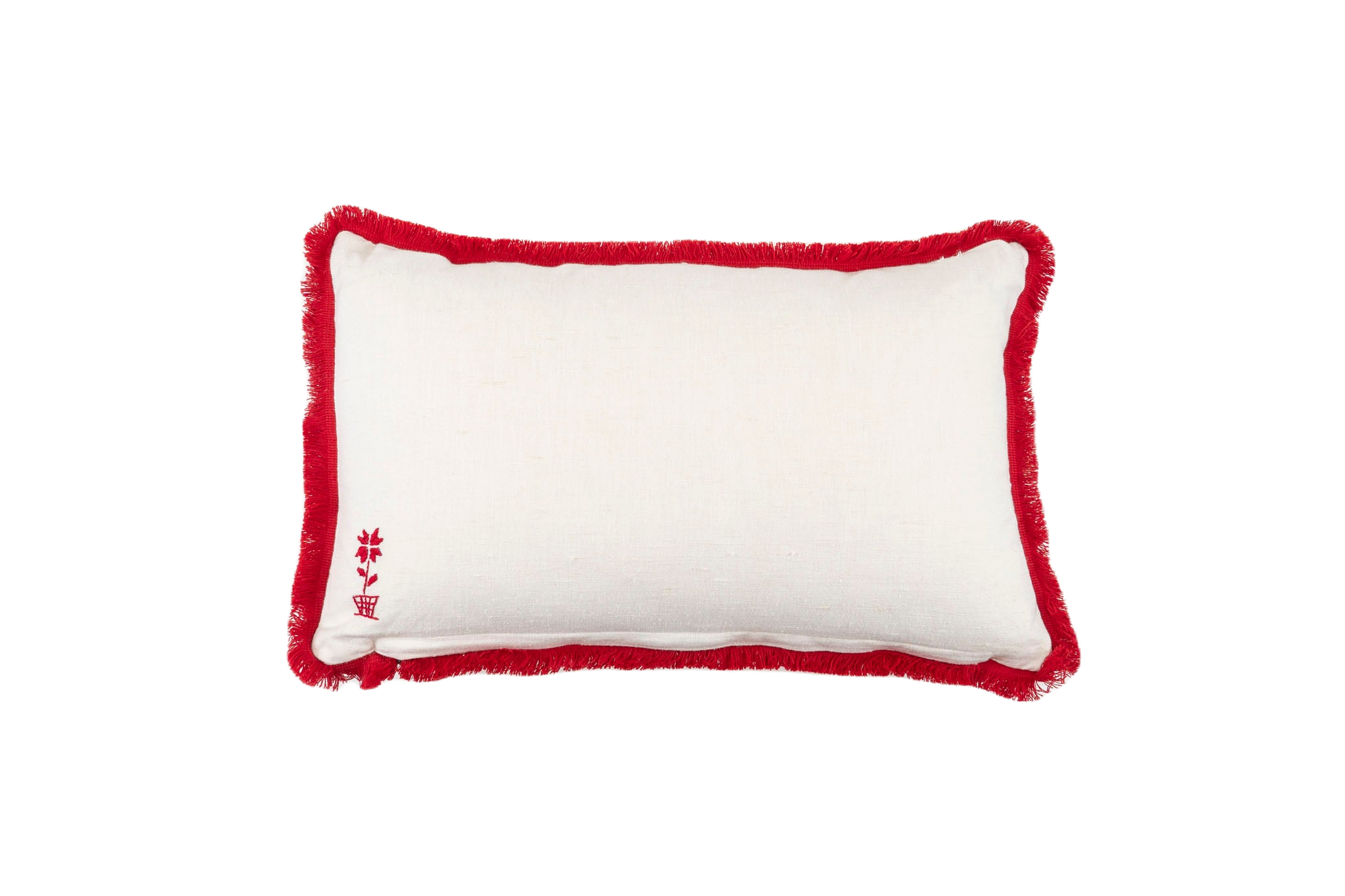 Pillow: Embroidered antique handwoven Hungarian hemp - P127