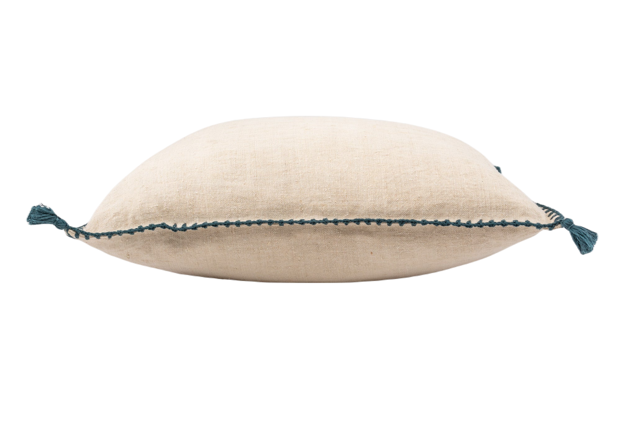 Pillow: Antique handwoven decorative pillow, Hungarian hemp - P369