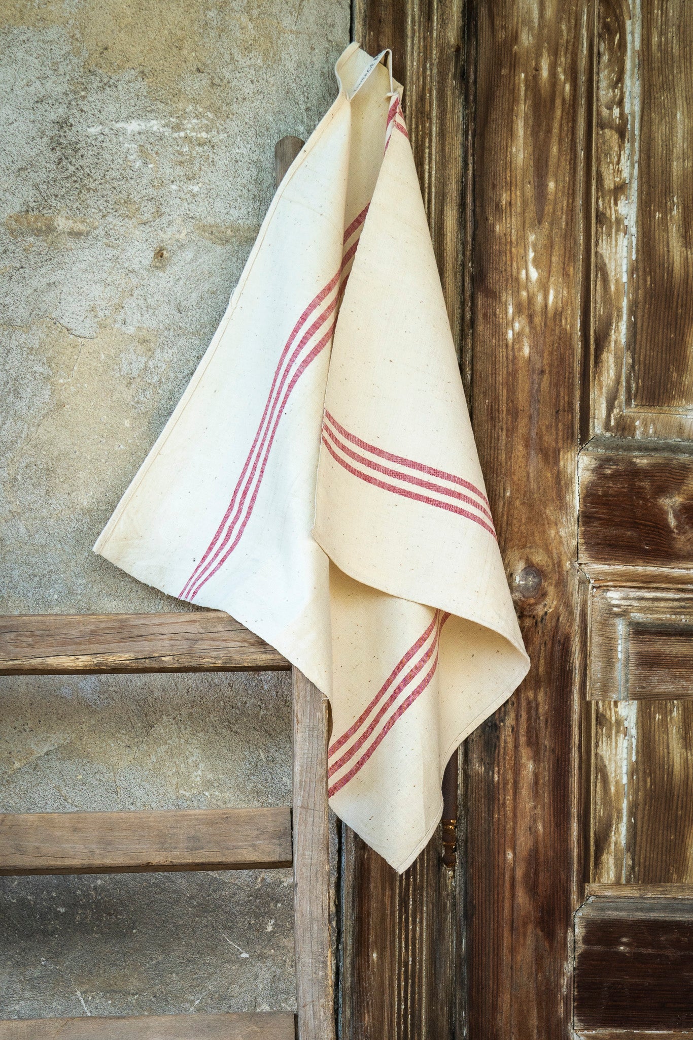 Towel: Handwoven antique Hungarian cotton - T45